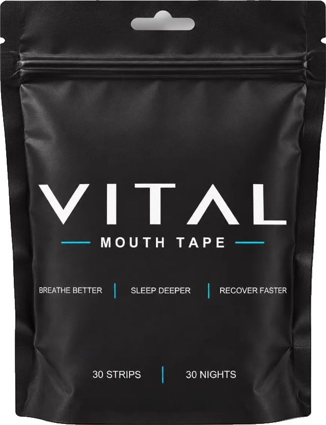 Black VITAL Mouth Tape pouch